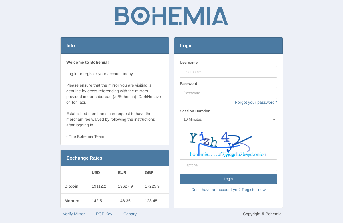 Finding Official Bohemia Links